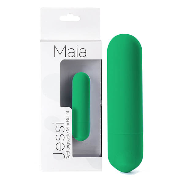 Maia Jessi Emerald Green 7.6 Cm Usb Rechargeable Bullet Bullets