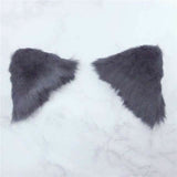 Lolita Cosplay Faux Fur Ears Hairclips Anime Neko Costume Clip Ddlg