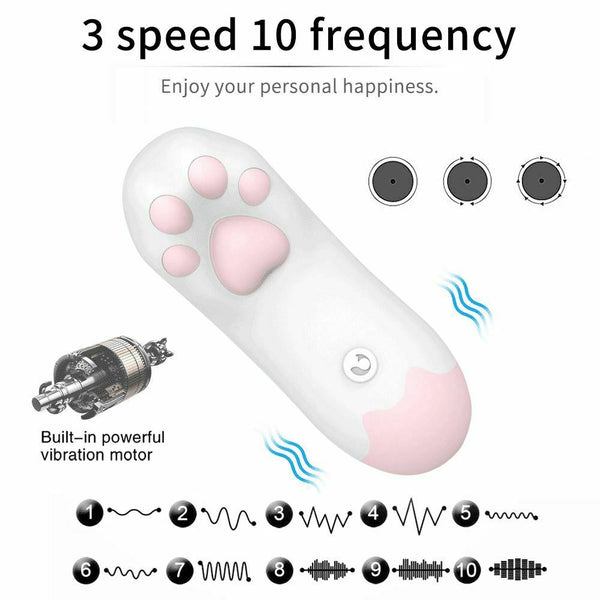 Mini Kitten Paw Jumping Egg Wearable  Sex Toys For Women Vibrating Eggs