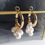 Earrings Veile Studios Pearl Tassel Simple Alloy Geometric Fashion Jewellery