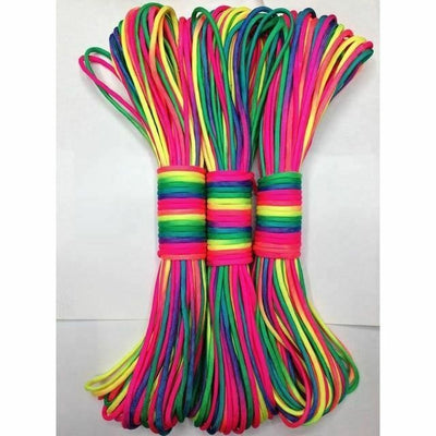 Rainbow Paracord 7 Strand 10M Colourful  Shibari Rope  Rope & Suspension