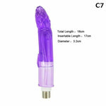 28 Types Pink Purple Dildos A2 / F2 Sex Machine Attachments