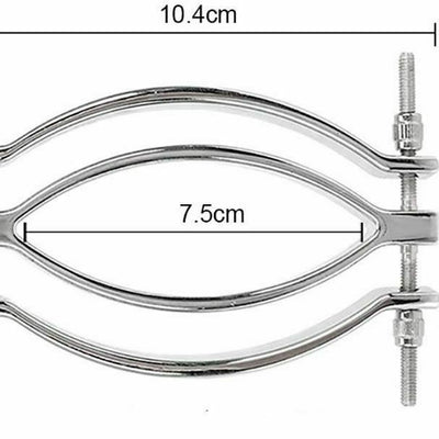 Stainless Steel Metal Clamps  Vagina Speculum Labia Spreader Nipple & Clitoral Toys
