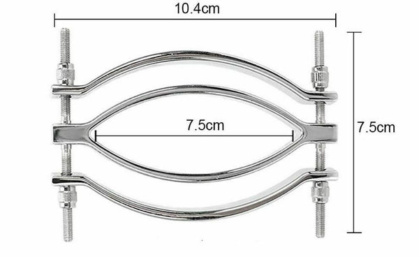 Stainless Steel Metal Clamps  Vagina Speculum Labia Spreader Nipple & Clitoral Toys