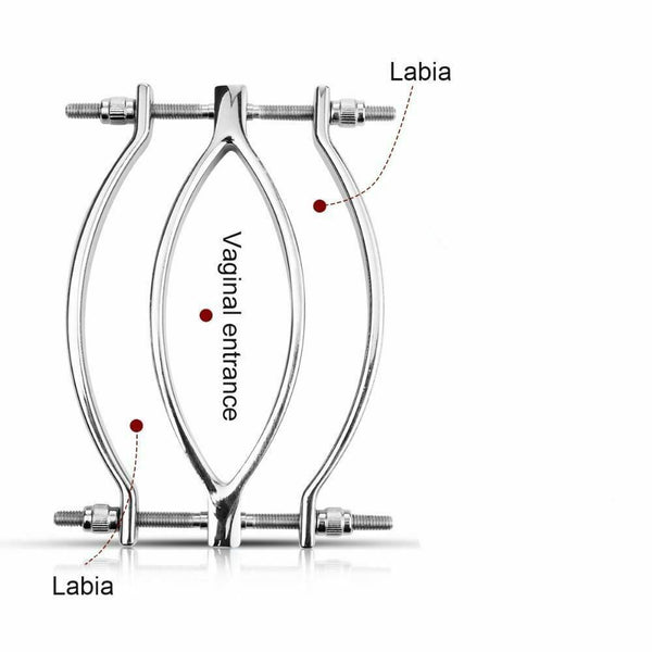 Stainless Steel Metal Clamps  Vagina Speculum Labia Spreader Nipple & Clitoral Toys