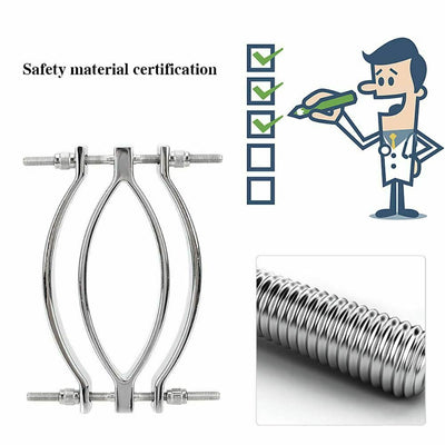 Stainless Steel Metal Clamps  Vagina Speculum Labia Spreader Nipple & Clitoral Toys