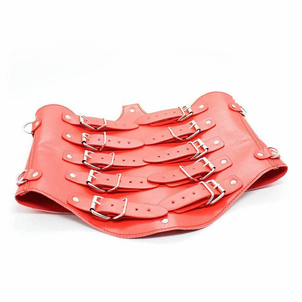 Leather  Corset Restraints Clothes Kink Fetish Collar Cuffs Body Harness
