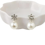 Earrings Veile Studios Ladies Creative Pearl Snowflake Alloy Fashion Jewellery For Women