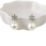 Earrings Veile Studios Ladies Creative Pearl Snowflake Alloy Fashion Jewellery For Women
