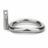 Stainless Steel Solid Cage Chastity Device Padlock Cock Ring Bdsm Fetish