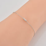 Bracelets Veile Studios Silver MultiAdjustable Buckle Zircon Bracelet Women Ladies Jewelry