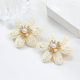 Veile Studios Women Ladies Party Accessories Flower Fashion Jewellery Earrings