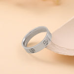Veile Studios Cross Printed Metal Style Ring For Women Minimalist Design Fashion Jewellery Rings