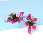 Earrings Veile Studios Acrylic Flower Retro Beach Style Trendy Womens Jewelry Accessories
