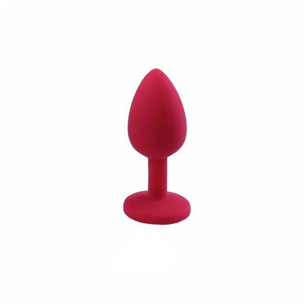 Silicone Crystal Jewel Butt Plugs Tear Drop Anal Non Vibrating Butt Plugs