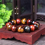 Veile Studios Tiger Eye Natural Crystal Stone Buddha Bead Bracelet Fashion Jewellery Bracelets