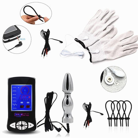 Electro & Medical Play House Of Dasein Electro Shock Cock Rings Gloves Anal Plug Bdsm Bondage Kink Fetish Restraints