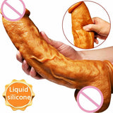 7Cm Thick Soft Flexible Big Liquid Silicone Dildo Sex Toys For Women
