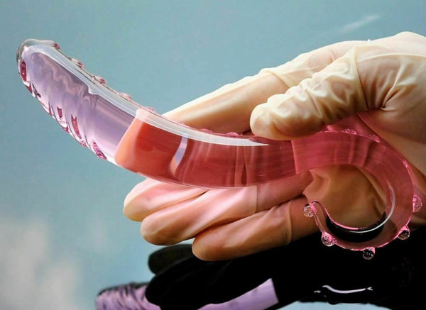 Pink Tentacle Dildo Crystal  Glass Rod Anal Spot Dong Glass Dildos