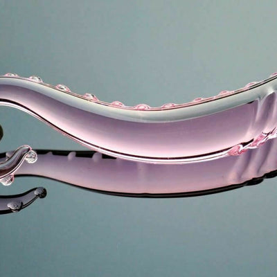 Pink Tentacle Dildo Crystal  Glass Rod Anal Spot Dong Glass Dildos