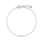 Bracelets Veile Studios Silver MultiAdjustable Buckle Zircon Bracelet Women Ladies Jewelry
