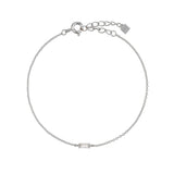 Bracelets Veile Studios Silver MultiAdjustable Buckle Zircon Bracelet Women Ladies Jewelry
