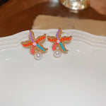 Earrings Veile Studios Title
Cute Colourful Starfish Pearl Simple For Casual And Formal Use