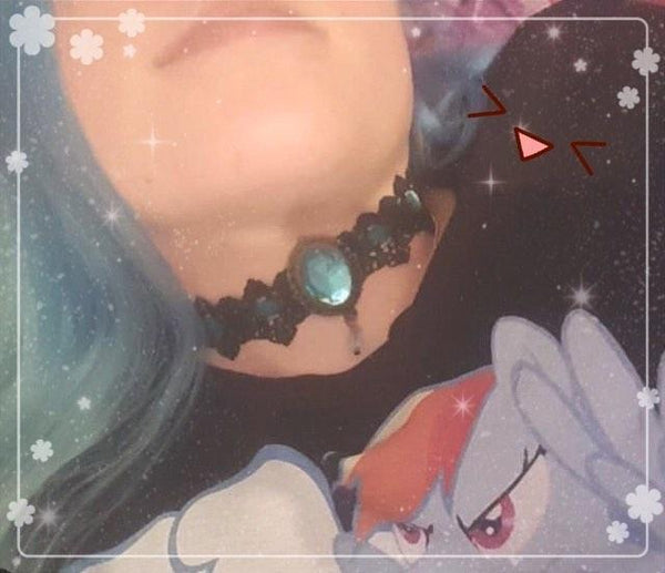 Veile Studios Gothic Lace Choker Necklaces & Pendants