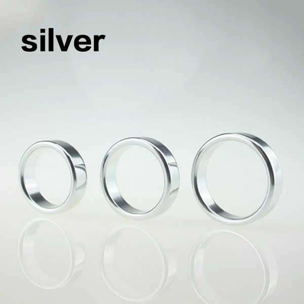 Stainless Steel Metal Men's Fashion Ring  Delayed Ejaculation Silver  Rings