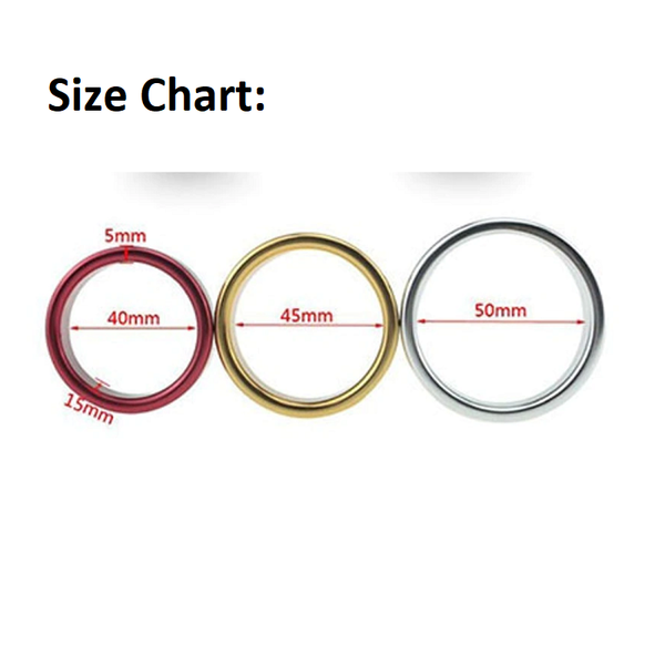 Stainless Steel Metal Men's Fashion Ring  Delayed Ejaculation Silver  Rings