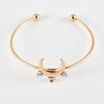 Bracelets Veile Studios Moon Sun Full Diamond Bracelet Fashion Jewellery Alloy Geometric Design For Women