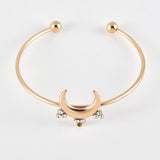 Bracelets Veile Studios Moon Sun Full Diamond Bracelet Fashion Jewellery Alloy Geometric Design For Women