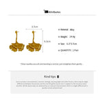 Earrings Veile Studios Simple Metal Ginkgo Leaf European American Heavy Industry Long