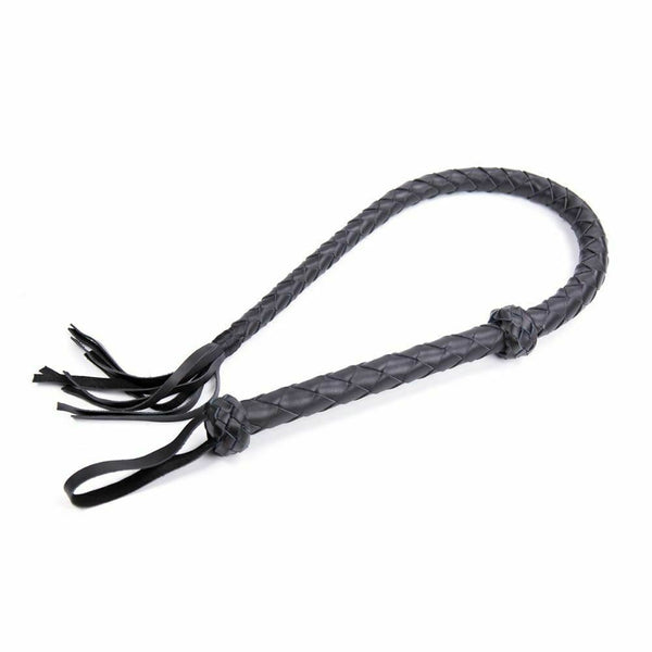 Real Leather Whip 121Cm  Impact Play Spanking Fetish Kink Whips