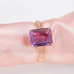 Rings Veile Studios European And American Style Adjustable Square Elegant Ring For Women