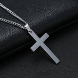 Veile Studios Classic Cross Necklace Men's Pendant Fashion Stainless Steel Jewelry Accessories Necklaces & Pendants