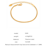 Bracelets Veile Studios Titanium Steel Gold Plated Bracelet For Women Simple Light Luxury Jewelry