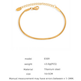 Bracelets Veile Studios Titanium Steel Gold Plated Bracelet For Women Simple Light Luxury Jewelry