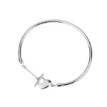 Veile Studios S925 Love Hollow Letter Bracelet For Men And Women Ot Buckle Simple Hand Jewelry Bracelets