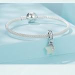 Veile Studios Silver Charm Star Wishing Bottle Pendant Luminous Stone S925 Bracelet Beads Bracelets