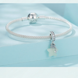 Veile Studios Silver Charm Star Wishing Bottle Pendant Luminous Stone S925 Bracelet Beads Bracelets