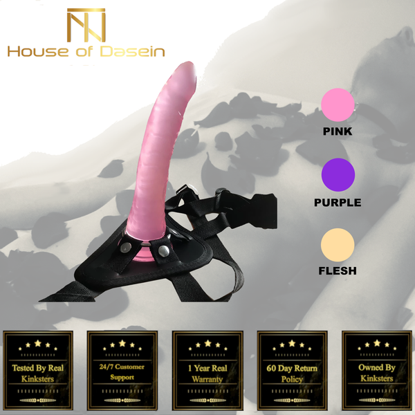 Realistic Jelly Dildo Strapon Harness Couples On Strap Ons