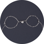 Veile Studios Heart Shape Lock Suction Couple Combination Bracelet Fashion Jewellery Bracelets