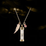Veile Studios Cremation Necklace Eternal Hourglass Pendant Unisex Stainless Steel Souvenir Necklaces & Pendants