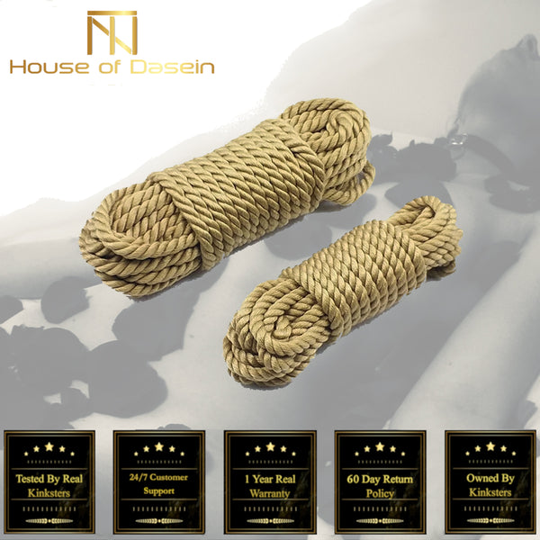 5M / 10M Soft Cotton Hemp Rope Shibari Kink  Fetish Restraints Rope & Suspension
