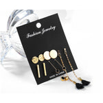 Veile Studios 5Pcs Fashionable And Simple Ear Nailswafer Tape Lines Earrings