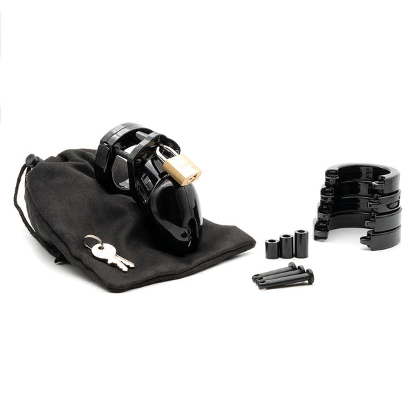 Cb 6000S Chastity  Cage Kit Black 2.5 Inch Chastity Toys