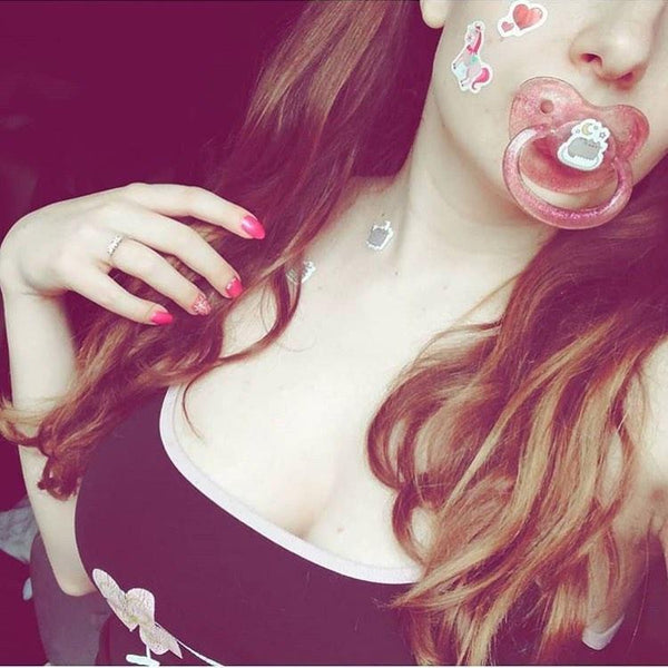 Purple Glitter Adult Pacifier Ddlg Abdl Littles Play Abdl Pacifiers