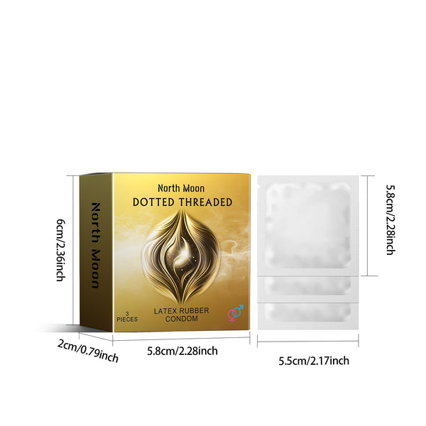 Latex Rubber Condom Couple Body Safety Protection Thread Hyaluronic Acid Series Other Health Care