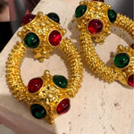 Earrings Veile Studios Glass Ball HighEnd And Niche Ladies Women Clip Jewelry